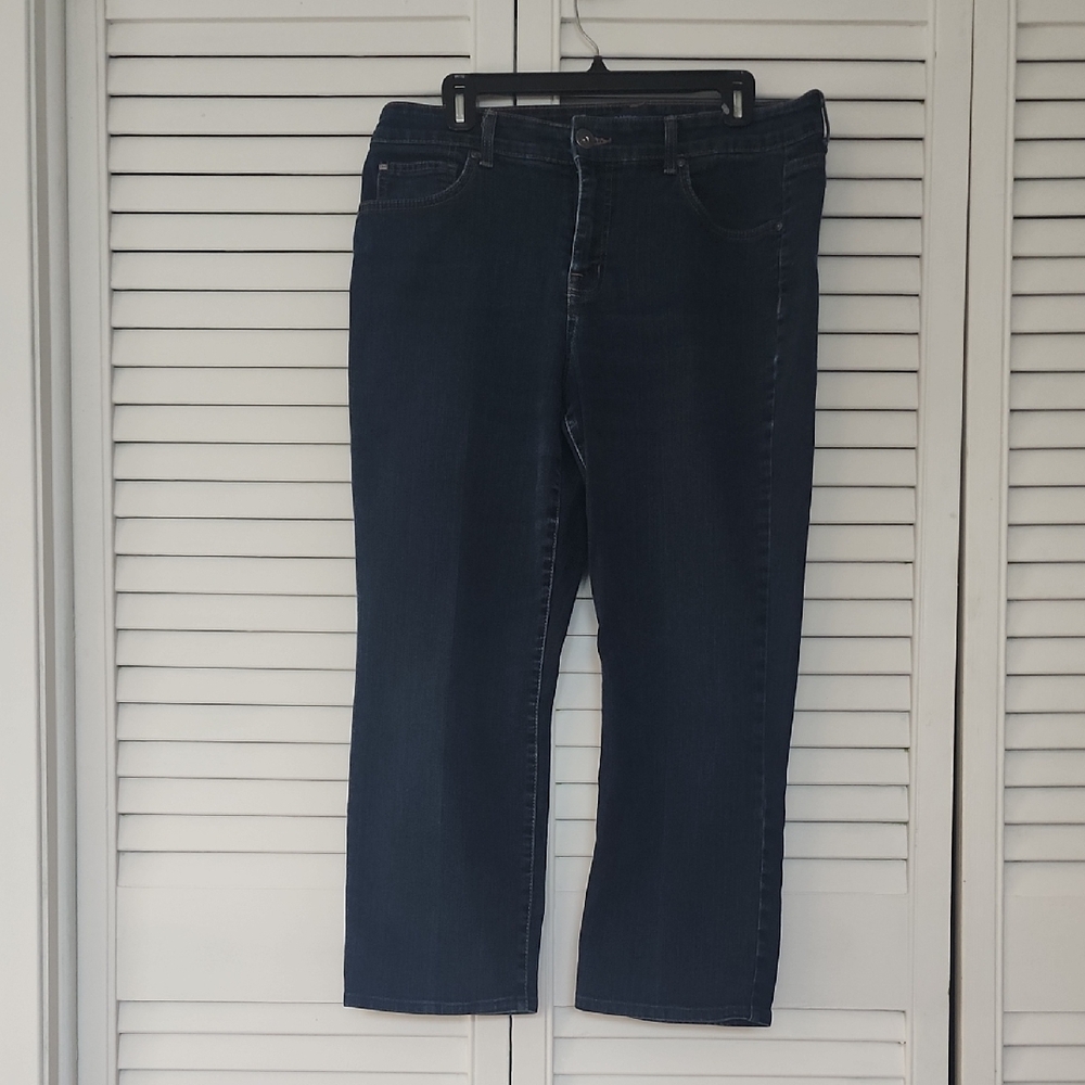 Bandolino Women's Straight Leg Jeans - Dark Blue